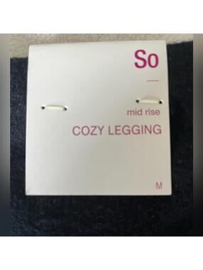 SO Cozy Mid Rise Leggings Soft Casual Lounge Pants